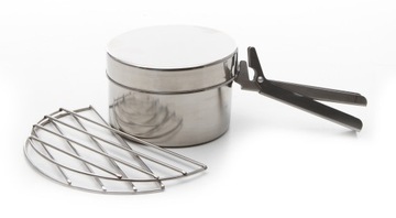 Набор Kelly Kettle Trekker Kit из нержавеющей стали, 0,6 л.