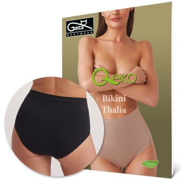 Majtki z wysokim stanem Gatta Thalia Czarne r. S