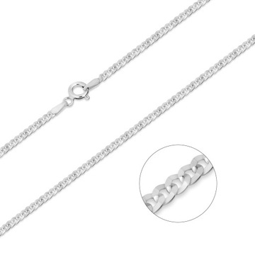 Łańcuszek srebrny pr. 925 pancerka 45cm/3,0g