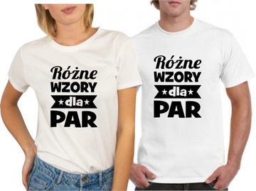 2 KOSZULKI KOMPLET DLA PAR ZAKOCHANYCH KING QUEEN