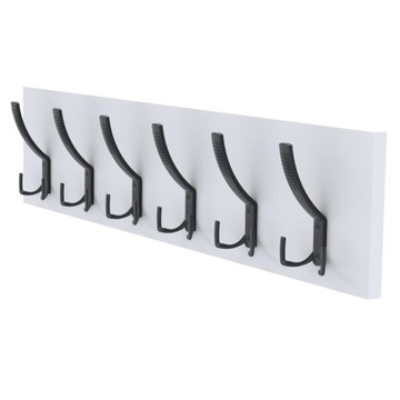 Wieszak ścienny W80 na ubrania 80cm BIAŁY