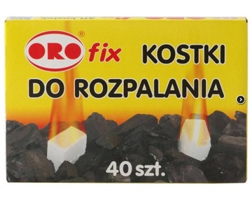 Oro Fix podpałka do grilla biała kostka 40szt