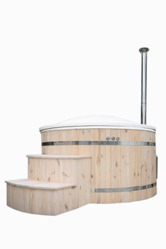 Balia z jacuzzi i piecem