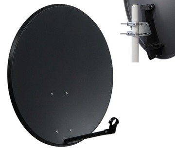 ANTENA SATELITARNA CORAB CZASZA 80CM GRAFIT HD 4K