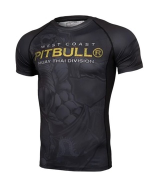 Рашгард PIT BULL с коротким рукавом MUAY THAI M