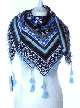Wzorzysta chusta apaszka ornamenty etniczne Wiosna