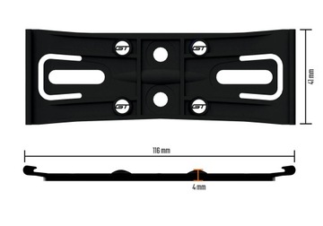 Безрамочное крепление номерного знака Рамка FrameX, 2 комплекта.