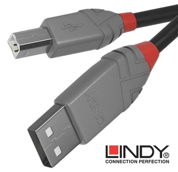 LINDY 36676 USB 2.0 A-B 7,5 м