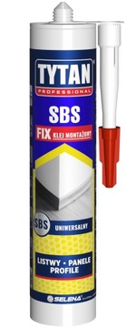 Klej Montażowy SBS FIX Tytan Professional 290ml Panele Listwy Drewno Szkło