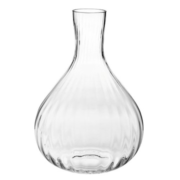 Duży wazon butelka ryflowany KROSNO 47cm z optykiem wysoki na podłogę