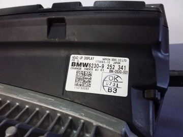 BMW 5 F10 DISPLEJ HEAD-UP 9252341 EU
