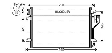 AVA QUALITY COOLER CR5106 KONDENZÁTOR KLIMATIZACE