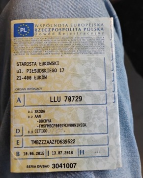 Skoda Citigo Hatchback 5d 1.0 75KM 2015 Skoda Citigo 2015r, Salonowa, 1.0 LPG. Uszkodzony lewy i prawy bok. Jezdzi, zdjęcie 24