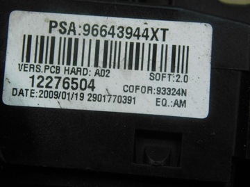 96643944XT PŘEPÍNAČ KOMBINOVANÝ CITROEN PICASSO C3 1.6 HDI