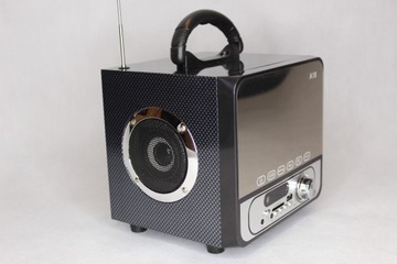 РАДИОПЛЕЕР USB BLUETOOTH, МЕГА БАСС - ЧЕРНЫЙ