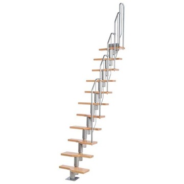 Schody modułowe mini ATHENA 11 stopni BUK LITY