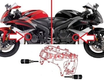 HONDA CBR 600 RR CBR600RR 2007-2018 - АВАРИЙНЫЕ КОЛОДКИ