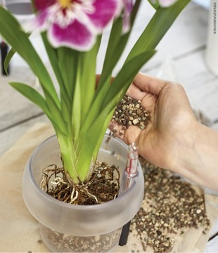 Цветочный горшок LECHUZA ORCHID Slate СЕРЫЙ ЦВЕТ