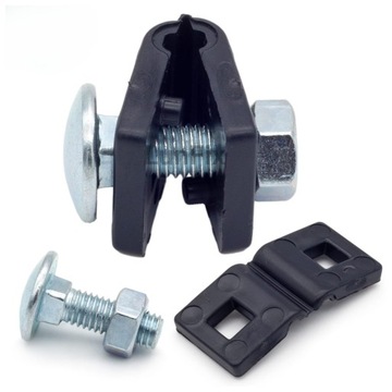 Зажим 40x40, оцинкованный конец, полная панель стойки