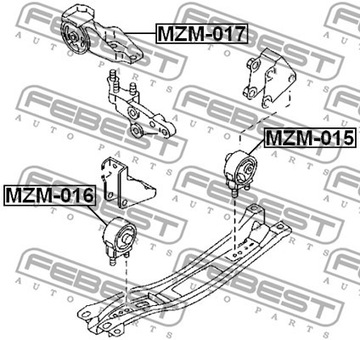 FEBEST MZM-015 LOŽISKO MOTORU