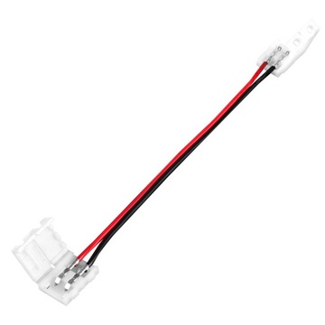 Złączka taśmy LED 10mm zatrzask kabel dwustronna