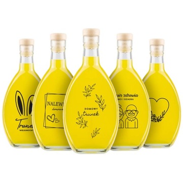 Butelka ELIPSA 500ml z nadrukiem NALEWKI PREZENT