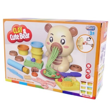 Playdough Пластилин Креативный набор из пластилина Машинка Дорогой плюшевый мишка