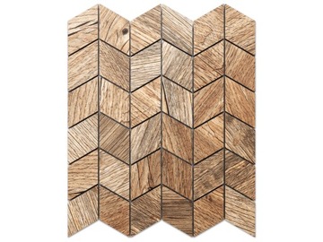 MOZAIKA GRESOWA CHEVRON ROMB CYPRESS DREWNOPODOBNA
