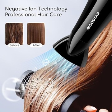 Фен Aigostar Professional 2400Вт с функцией ионизации