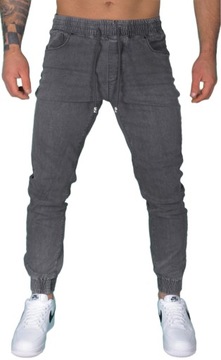 JOGGERY MĘSKIE SPODNIE JEANSOWE BOJÓWKI JAKOŚĆ