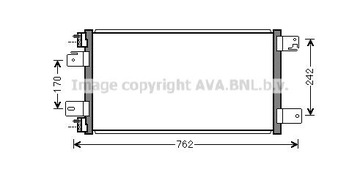 AVA QUALITY COOLER JE5074 KONDENZÁTOR KLIMATIZACE