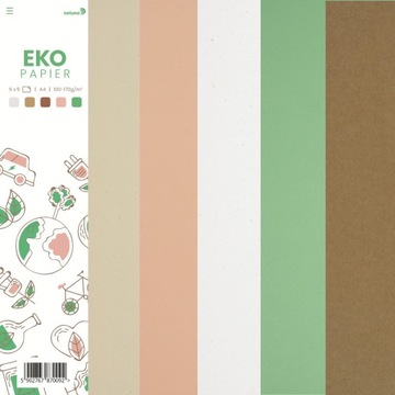 Papier kolorowy zestaw Eko A4 - 25ark.