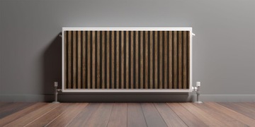 OSŁONA NA KALORYFER MATA MAGNETYCZNA LAMELE DESKI DREWNO EFEKT 3D 90x60