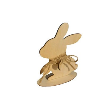 Зайчик с сердечком Пасхальный Декупаж на подставке