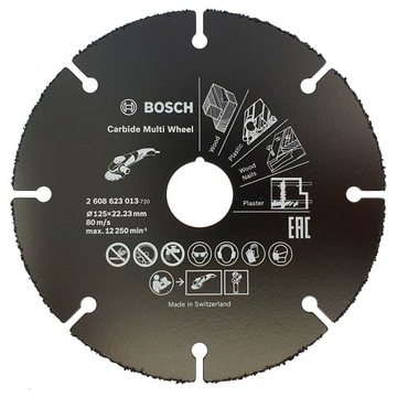 BOSCH tarcza 125 drewna plastiku płyt GK wiórowych