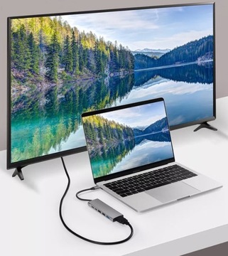 Концентратор 9-в-1 USB-C HDMI 4K LAN Mac MacBook M1 M2