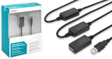 DIGITUS Kabel przedłużacz USB A 2.0 aktywny 25m