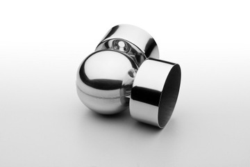 Łącznik poręczy okrągłej PVC 50mm 90stopni POLER