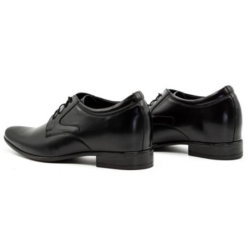 Мужская обувь, кожаные формальные туфли P11, черные тапочки 41