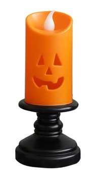 ŚWIECA HALLOWEEN świecąca dynia lampka LED z bateriami