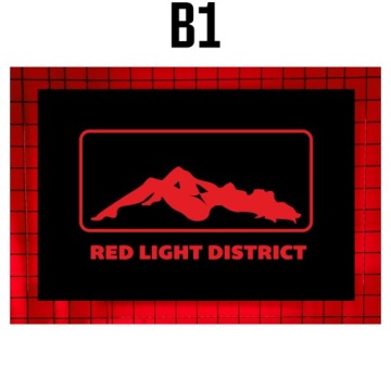 РАЗЛИЧНЫЕ УЗОРЫ Светодиодная доска Tir RED LIGHT AMSTERDAM 24V с подсветкой над кроватью