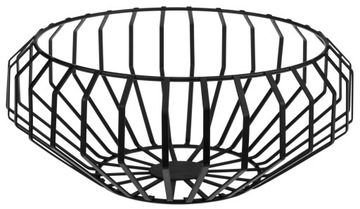 KOSZYK PATERA CUSCO metal CZARNY MAT