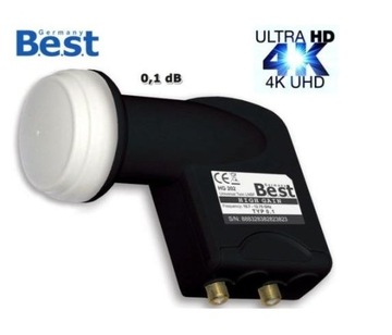 Konwerter LNB Twin BEST HG 202 Ultra Black 0,1dB