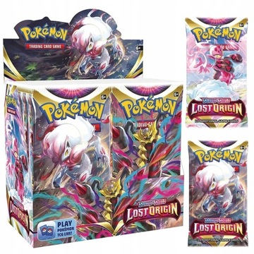 KARTY POKEMON MEGA BOX 360 KART LOST ORIGIN DUŻY ZESTAW + 20 KART POKEMON