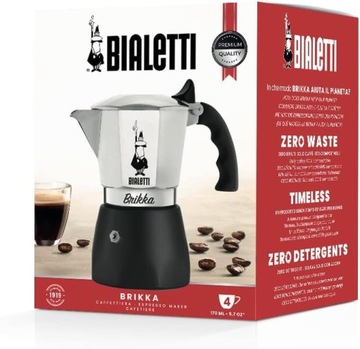 Bialetti – новая плитовая кофеварка Brikka