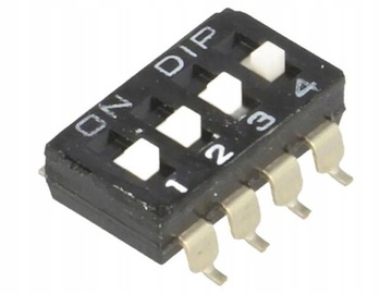 DM-04-V Przełącznik DIP-SWITCH Ilość sekcji 4 ON-OFF 0,1A/50VDC S