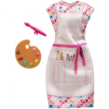 Lalka Barbie FXH98 sukienka + paleta