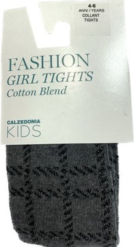CALZEDONIA rajstopy bawełna kratka 144-154 cm