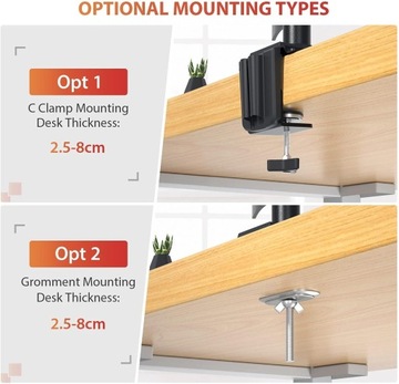 Держатель монитора для двух мониторов до 32 дюймов до 12 кг VESA 75х75 100х100