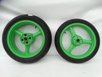 KOŁO PRZÓD TYŁ PRZEDNIE TYLNE KAWASAKI NINJA R17 180/55/17 120/70/17
